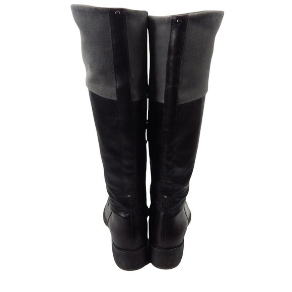 Kenneth Cole Women's Brown & Gray Leather Knee High Riding Boots Size 8.5 M - Picture 13 of 13